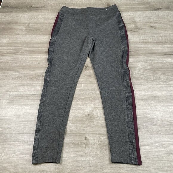 Mudd Leggings Womens Size Large Dark Gray  FLX Ponte Mid Rise Pull-On Ankle - Picture 1 of 12